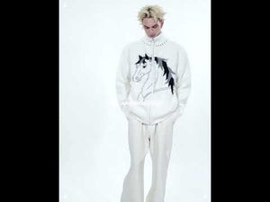 Asymmetric Wool-Blend Zip Cardigan | High-Neck Knit video