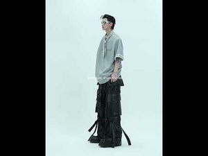 Metallic Tie Graphic T-Shirt | Relaxed Cotton Tee video