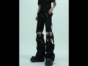 Deconstructed Cut-Out Baggy Cargo Jeans | 100% Cotton | ArguE CulturE