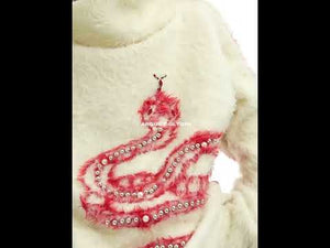 Pearl Snake Motif High-Neck Sweater | Unisex Knit video