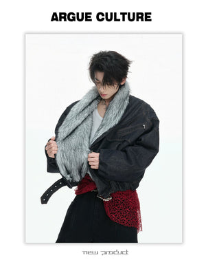 desc::raw-denim-faux-fur-heavyweight-jacket-winter-streetwear-detail-img-4