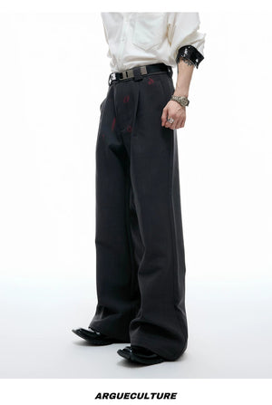 desc::red-lip-graphic-pleated-flare-trousers-detail-img-13