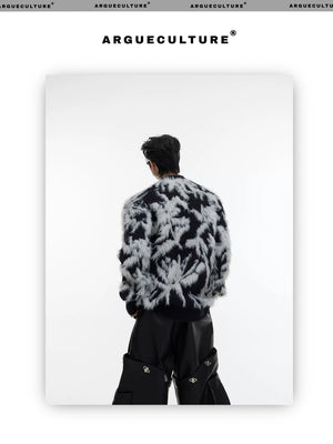 desc::retro-jacquard-faux-mink-cardigan-oversized-v-neck-detail-img-14