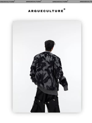 desc::retro-jacquard-faux-mink-cardigan-oversized-v-neck-detail-img-15
