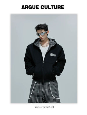desc::reversible-houndstooth-pearl-streetwear-hoodie-set-detail-img-15