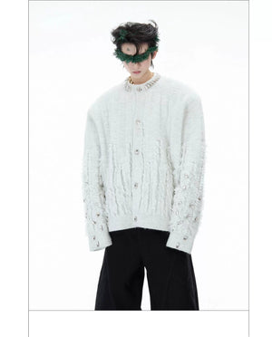 desc::rhinestone-embellished-oversized-knit-cardigan-with-fringe-detail-img-10