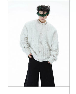 desc::rhinestone-embellished-oversized-knit-cardigan-with-fringe-detail-img-11