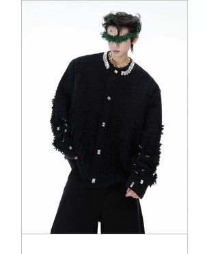 desc::rhinestone-embellished-oversized-knit-cardigan-with-fringe-detail-img-14