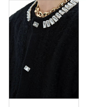 desc::rhinestone-embellished-oversized-knit-cardigan-with-fringe-detail-img-15