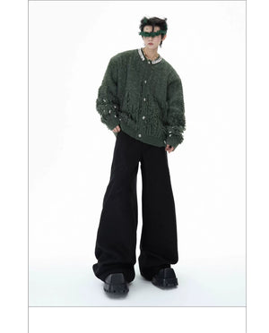 desc::rhinestone-embellished-oversized-knit-cardigan-with-fringe-detail-img-9