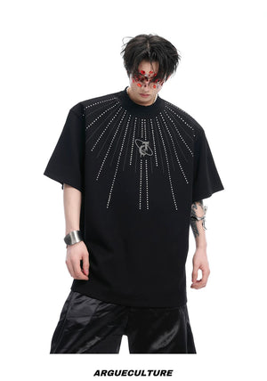 desc::rhinestone-emblem-oversized-tee-heavyweight-street-t-shirt-detail-img-12