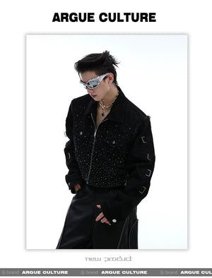 desc::rhinestone-gradient-cropped-jacket-avant-garde-shoulder-pad-detail-img-5