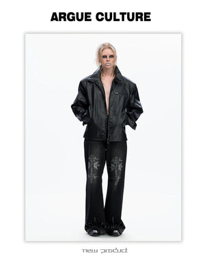 desc::rhinestone-heavy-washed-flare-jeans-streetwear-denim-detail-img-12