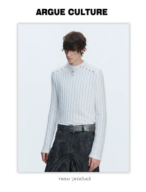 desc::rhinestone-padded-shoulder-slim-long-sleeve-tee-detail-img-7