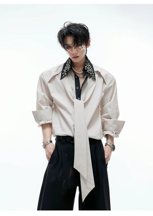 desc::rhinestone-striped-streamer-shirt-unisex-luxury-streetwear-detail-img-10