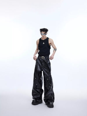 Detailed back view of the double strap deconstructed tank top