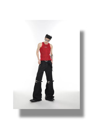 desc::ribbed-knit-metal-accent-vest-futuristic-streetwear-top-detail-img-14