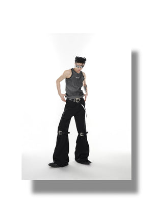 desc::ribbed-knit-metal-accent-vest-futuristic-streetwear-top-detail-img-5