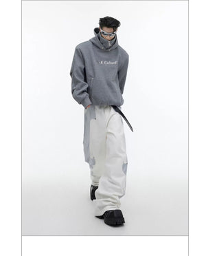 desc::sequin-deconstructed-high-neck-hoodie-urban-streetwear-detail-img-15