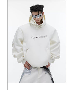 desc::sequin-deconstructed-high-neck-hoodie-urban-streetwear-detail-img-7