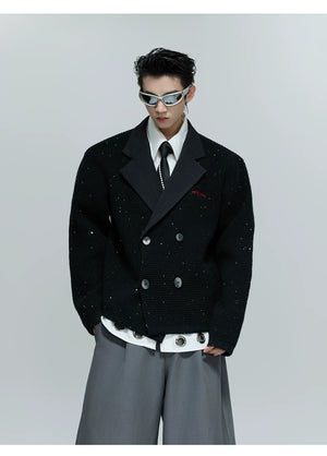 desc::sequin-double-breasted-knit-blazer-cardigan-detail-img-4