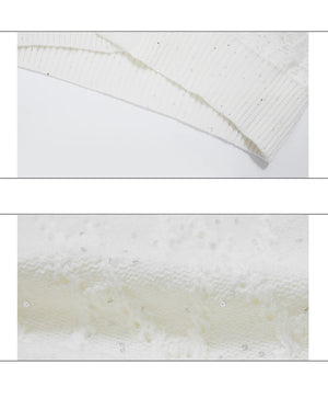 desc::sequin-fur-collar-cable-knit-streetwear-cardigan-detail-img-11