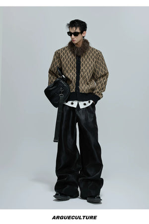 desc::sequin-heavyweight-knit-cardigan-with-rabbit-hair-collar-detail-img-8