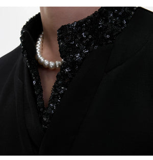 desc::sequin-patchwork-v-neck-streetwear-tee-heavyweight-fit-detail-img-4