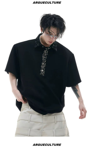 desc::sequin-square-neck-pin-polo-oversized-streetwear-tee-detail-img-10
