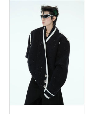 desc::shimmer-deconstructed-knit-cardigan-loose-streetwear-sweater-detail-img-14