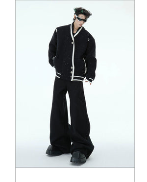 desc::shimmer-deconstructed-knit-cardigan-loose-streetwear-sweater-detail-img-17