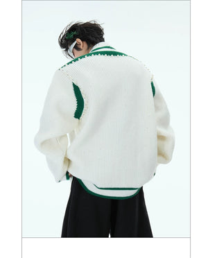 desc::shimmer-deconstructed-knit-cardigan-loose-streetwear-sweater-detail-img-8
