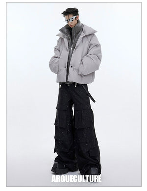 desc::shimmering-double-layer-metallic-streetwear-puffer-detail-img-3