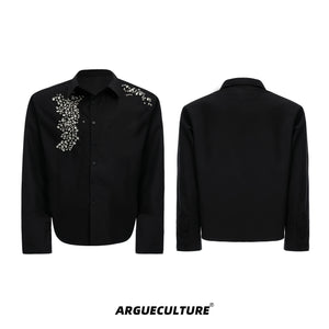 shimmering-rhinestone-padded-shoulder-oversized-shirt-black