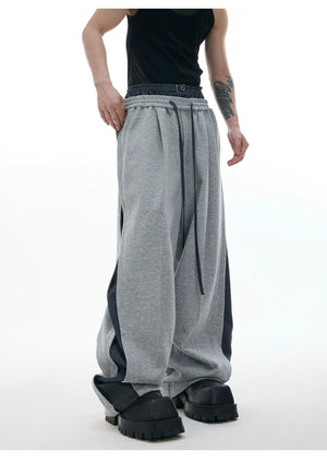 desc::short-sleeve-patchwork-hoodie-sweatpants-streetwear-set-detail-img-10