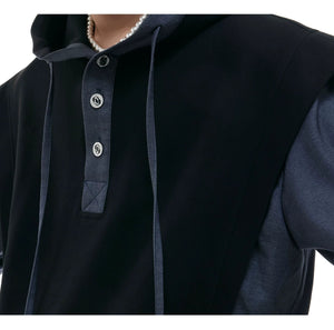 desc::short-sleeve-patchwork-hoodie-sweatpants-streetwear-set-detail-img-8