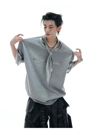desc::silver-ribbon-tie-metallic-graphic-tee-oversized-streetwear-detail-img-5