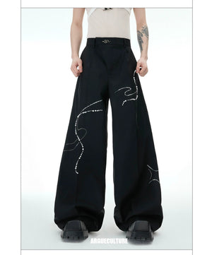 desc::snake-beaded-wide-leg-trousers-streetwear-baggy-pants-detail-img-11