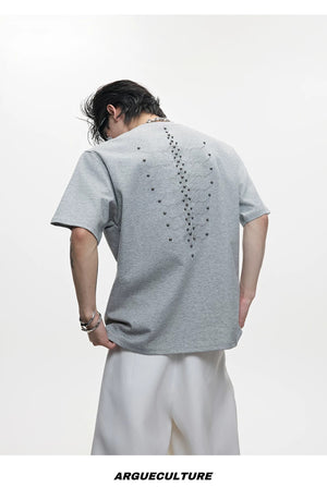 desc::snake-eye-spine-studded-slim-fit-tee-streetwear-top-detail-img-11
