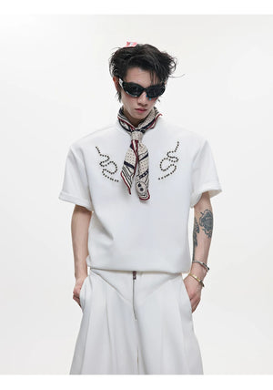 desc::snake-eye-spine-studded-slim-fit-tee-streetwear-top-detail-img-7