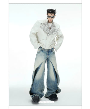 desc::snake-skin-deconstructed-cropped-pu-leather-moto-jacket-detail-img-12