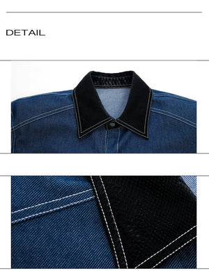 desc::snake-skin-patchwork-denim-short-sleeve-shirt-set-detail-img-17