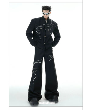 desc::snake-year-neo-chinese-loose-blazer-wide-leg-pants-set-detail-img-14