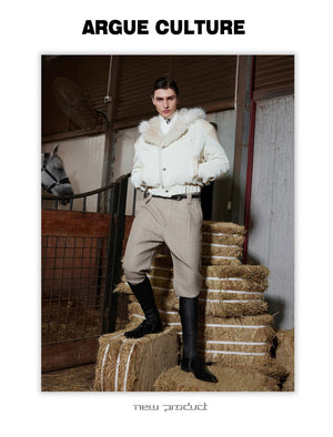 desc::snow-wolf-reversible-faux-fur-leather-padded-jacket-detail-img-4