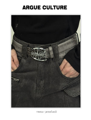 desc::spine-buckle-crocodile-leather-belt-mens-gothic-streetwear-detail-img-6
