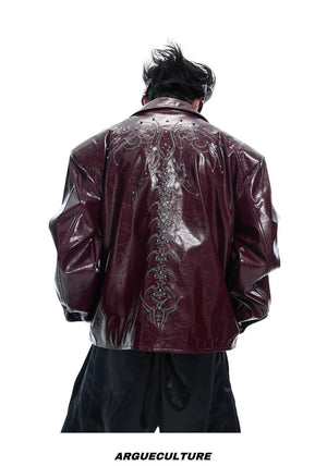 desc::spine-rivet-distressed-glossy-moto-jacket-streetwear-detail-img-11