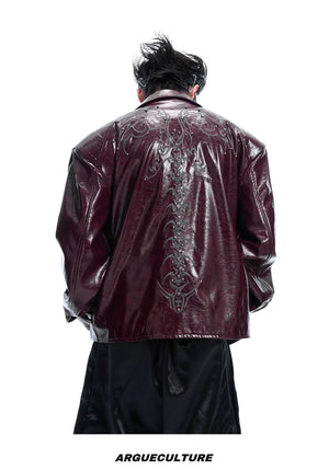 desc::spine-rivet-distressed-glossy-moto-jacket-streetwear-detail-img-14