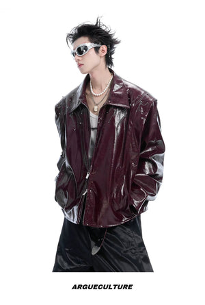 desc::spine-rivet-distressed-glossy-moto-jacket-streetwear-detail-img-15