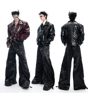 desc::spine-rivet-distressed-glossy-moto-jacket-streetwear-detail-img-4