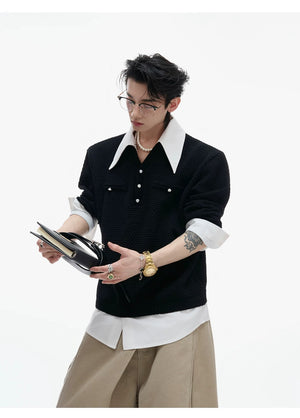 desc::spliced-fake-two-piece-knit-sweater-with-contrast-lapel-detail-img-6